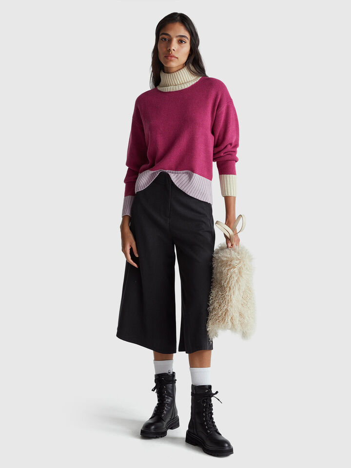TURTLE NECK SWEATER Women image number 3